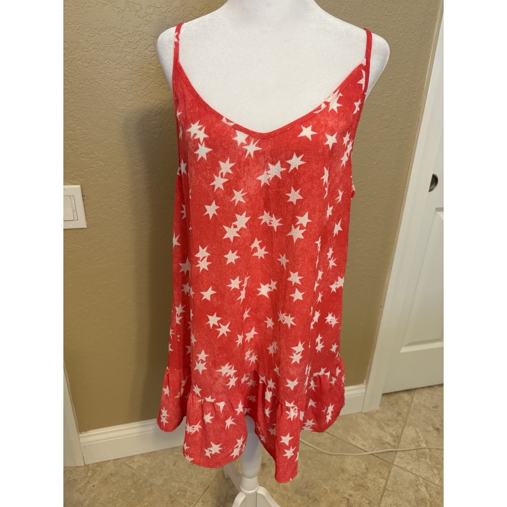 Hurley Women's Star Spangled Swim Cover Up Dress, Large, Summer